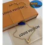 免運 LV 路易威登 ESSENTIAL V字項鍊 NECKLACE M61083 女生項鏈