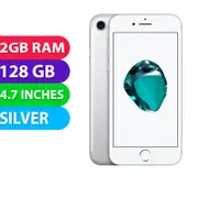 Apple iPhone 7 (128GB, Silver) - Refurbished (Excellent)