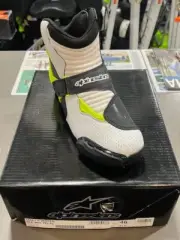 NOS GENUINE ASTARS SMX-1 R VENTED BLK WHT YEL FL SHOE US9 EU43 P-U# 3401-0465