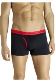 Authentic Bonds Mens Guyfront Trunks Underwear Shorts Briefs Black/Red