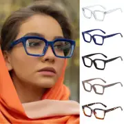 Oversized Square Reading Glasses Large Frame +0 +1.0 +1.5 +2.0 +2.5 +3.0 +3.5 AU
