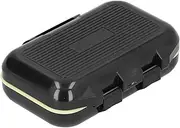 Fishing Tackle Box Multi Compartment Detachable Bait Lure Hook Storage Box ((black))