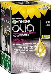 Garnier Olia Permanent Hair Colour 9.11 Silver Smoke
