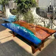 Epoxy River Table, Epoxy Resin Table, Epoxy Table Top, Live Edge Table