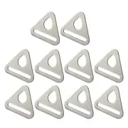 10pack Metal Triangles Hook Tent Guyline Rope Buckles Fastener Adjuster Rings