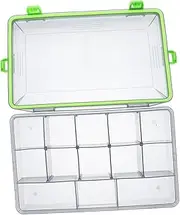BESPORTBLE 1pc Box Fishing Gear Storage Box Fishing Portable Tackle Storage Containers Rod for Accessories Fishnet Lures Tackle Fishing-Pliers Organizer Green Plastic