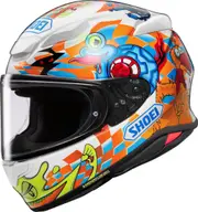 Shoei NXR 2 Yagyo Helmet, white-blue-orange, Size 2XL for Men White Blue Orange