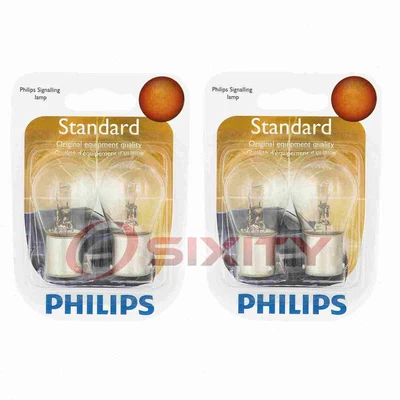 2 pc Philips Rear Turn Signal Light Bulbs for Mitsubishi 3000GT Cordia ro (for: Mitsubishi)