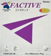 Nitaku NR-8720 Table Tennis Rubber, Factive, Soft Back, Tension