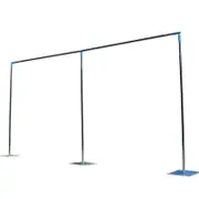 OZNALA 3x6M Adjustable Heavy Wedding Backdrop Stand Background Curtain Pipe Stage