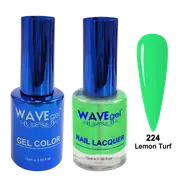 Wave WR224 Lemon Turf - Royal Collection Gel Polish & Nail Lacquer Duo 15ml
