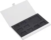domoi 9 Micro-SD/SD Memory Card Storage Holder Box Protector Metal Cases 8 TF&1 SD