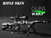 Camouflage Guns Wrap Skins Premium Vinyl Sticker Matte Rifle Pre-Cut Black