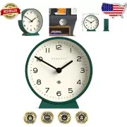 Quiet Quartz Mantel Clock in Eden Green - Contemporary Home Accent