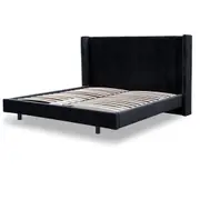 Hillsdale Queen Bed Frame - Black Velvet