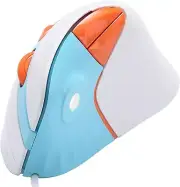 Optical Mouse Vertical Ergonomic 89g Lightweight , USB Wired 6 Buttons