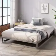 Zinus Metal Bed Frame Gun Metal Bed Base - Double