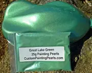 Kandy Great Lake Green Pearl Pigment Metallic TopCoat Gloss Urethane