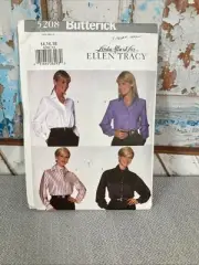 Butterick Pattern #5208 Ellen Tracy Career Shirt Misses Size 14-16-18 Uncut FS