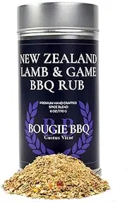 New Zealand Lamb & Game BBQ Rub | Gourmet Seasoning, Artisanal Spice Blend | All Natural, Non GMO | Small Batch, Hand Made | Made in USA | No MSG or Artificial Ingredients | GLP-1 Friendly |