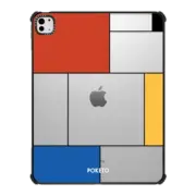 iPad Pro 13-inch (M4) iPad Impact Case Mondrianesque by Poketo