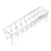 Barber Clipper Guard Storage Case 10 Grid Guide Combs Holder
