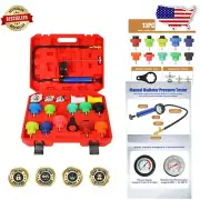 Portable Radiator Pressure Tester Kit with Sturdy Case for Cars and Motorcycles