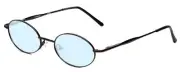 Reptile JAPAN Iguana Designer Blue Light Filter Glasses Gun Metal Silver 57 mm