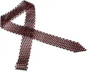[BESTYASH] Sparkling Sequin Tie Shirt Pin Set Fashion Bow Tie Rhinestone Neckwear for Dance