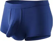 [PAILILONG] Men's Underwear Separate Pouch Modal Boxer Briefs Elephant Turnks Tagless Underpants