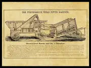 1886 Westinghouse Tread Power Machines NEW Metal Sign: Horse Powered Thresher