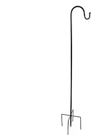 Outdoor Shepherd Hook | Adjustable Bird Feeder Rod with 36" Shepherd Hook with 5 Pointed Base - Suitable for Hanging Plants Christmas Lights Lanterns Solar Lights Decorate