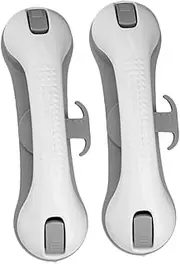 ORFOFE 2pcs Non Slip Bathroom Grab Bars with Strong Suction Cups for Bathtubs Showers Secure Support Handle for Seniors Elderly and Those with Mobility Challenges