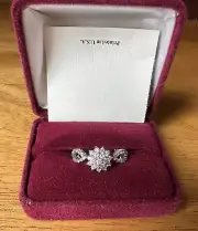 VINTAGE JACQUELINE KENNEDY CRYSTAL RHINESTONE RING CAMROSE KROSS NIB SIZE 9