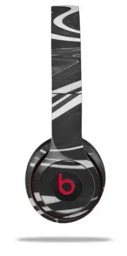 Skin Wrap for Beats Solo Wireless 2 3 4 Black Marble SKIN ONLY