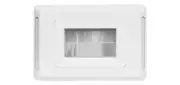 Dynalink PP6882A Flat White Brush Entry Wallplate - Clipsal Pro