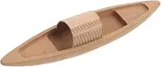JEWEDECO Wooden Boat Model Fishing Boat Model Bathroom Ornament Inflatable Canal Home Nautical Garden Decoration Sailboat Blue Decor House Decor Ornaments Submarine Ship Kits Kit Wooden