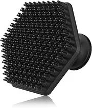 [VWMYQ] Face Scrubber, Silicone Face Scrubber for Men, Gentle Exfoliator Pad & Massager, Facial Cleansing/Wash Brush - Removes Dead & Dry Skin（Black）