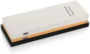 HornTide 2000/5000 Grit Combination Whetstone Two-Sided Knife Sharpener 7-Inch Sharpening Stone Plastic Stand Included