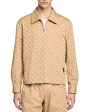 Sandro Square Cross Zip Up Jacket
