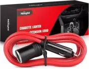 Nilight Cigarette Lighter Extension Cord Cable Heavy Duty 3ft or 6ft 12V/24V