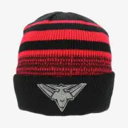 650695 ESSENDON BOMBERS AFL FOOTBALL TEAM LOGO CLUSTER BEANIE WINTER HAT