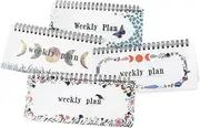 KOCKSHION Spiral Planner Notebook Pack Weekly Monthly Planning Pad Undated To-do List Portable Journal for Daily Scheduling