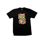 DGK Dirty Ghetto Kids "Golden Cat" Short Sleeve Tee (Black) T-Shirt