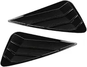 Fiber Rear Window Blinds Side Tuyere Louvers Vent Cover Trim Compatible for Lexus NX 200 300H 2015-2018 Auto Accessories(Black)
