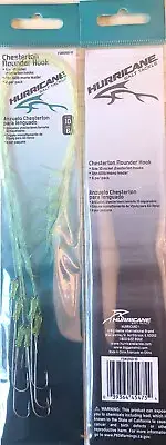 Ten (10) Packs Hurricane Chesterton Flounder 12" 60# Size 10 Fishing Rigs 6/pk.