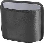 Nkmujil Car Door Trash Can, Garbage Bin Backseat Organizer, 7.28x3.35x6.1 inches Leather Cup Holder Dustbin, Compact Waste Container, Clutter-Gratis Storage Solution, for Seat Back Side