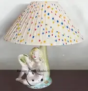 PLASTIC RIBBON SMALL "COOLIE" “CREAM STARBURST” LAMPSHADE for BARSONY LADY LAMP