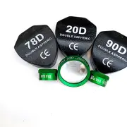 Green Colour Double Aspheric Lens 20D 90D & 78D With Box & Manual