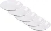 [CORELLE] J413-N CP-9635 Plate, Outer Diameter 6.7 x Height 1.2 inches (17 x 3 cm), Break-Resistant, Lightweight, Winter Frost White, Small Deep Plates, Set of 5
